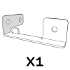 Bracket nesting box partition front 114.1117 x1