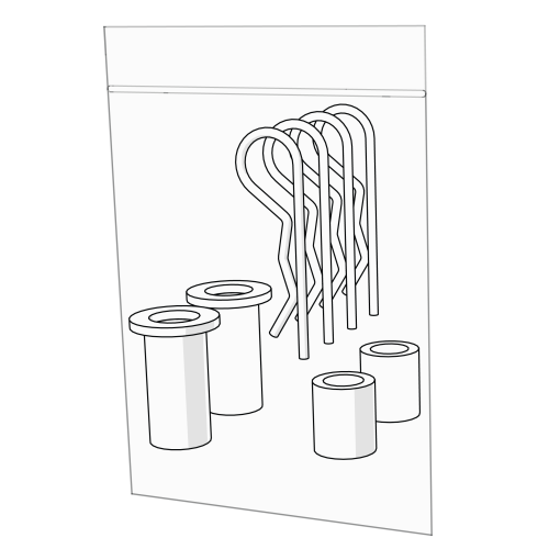 Eglu Go up fixings pack wheels (017.0061)