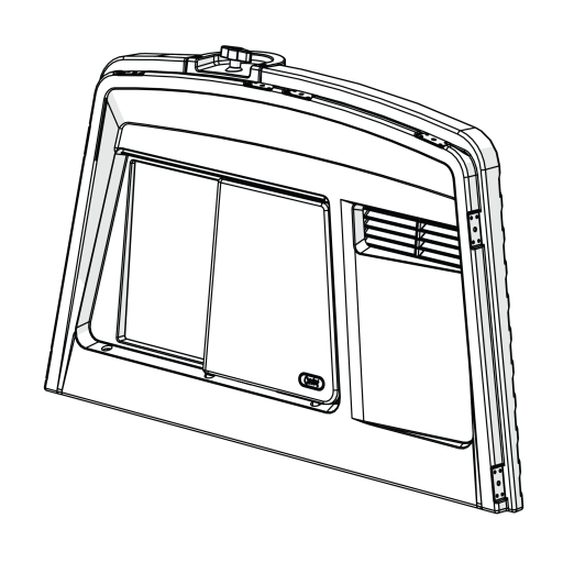 Eglu Cube mk2 front panel assembly - green (064.0003)