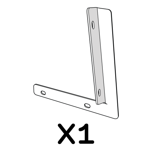 Bracket side panel to back bar left 114.1087 x1