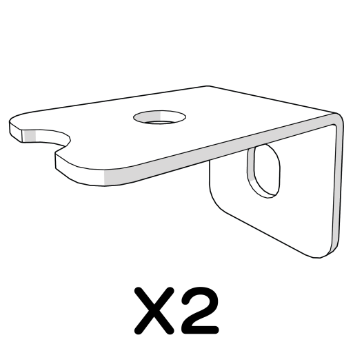 Front middle roof bracket 114.1051 x2