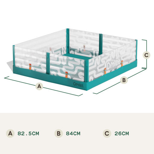 Small hamster playpen dimensions (cm)