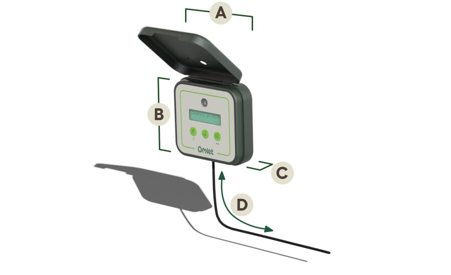 Smart Autodoor control panel dimensions